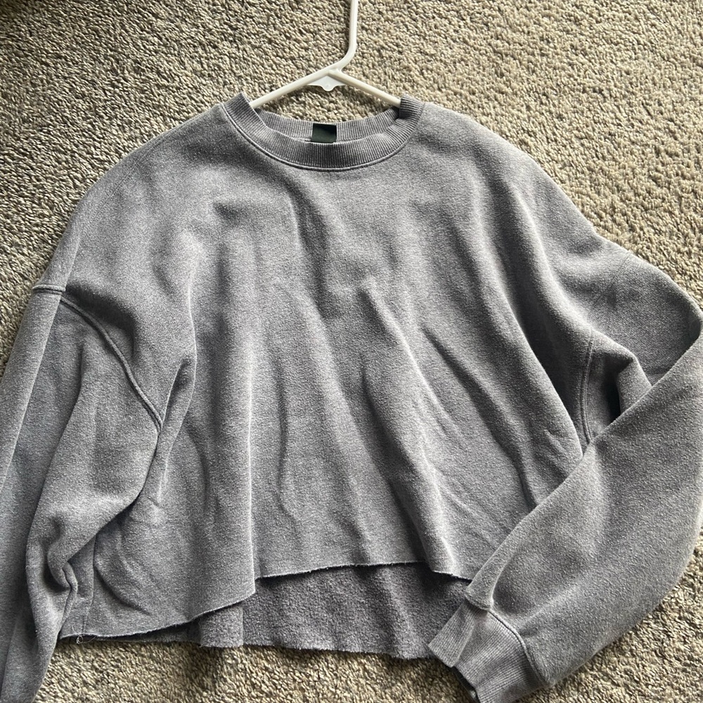 Wild Fable Gray Crew Neck Sweater Soft Knit Casual